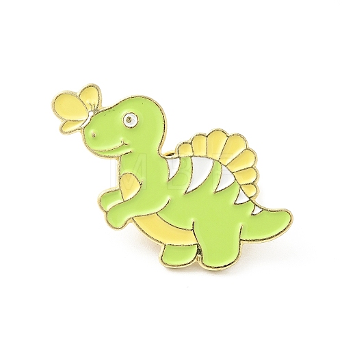 Cute Dinosaur Enamel Pin JEWB-J005-03C-G-1