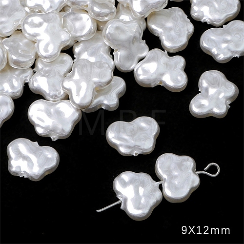 Plastic Imitation Pearl Baroque Irregular Beads PW-WG10077-06-1