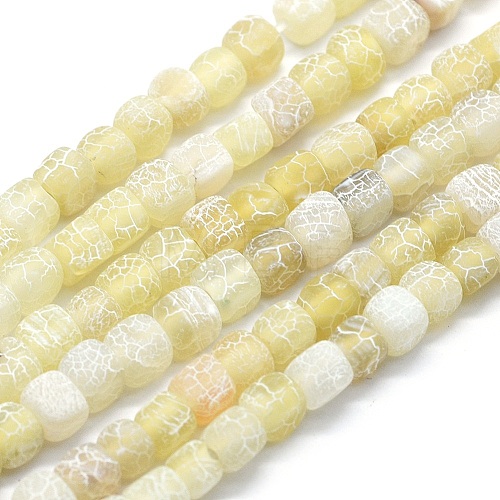 Dyed Natural Weathered Agate Beads Strands G-F583-11G-1