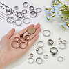 40Pcs 40 Styles 201 Stainless Steel Guides Ring FIND-FH00006-87-3