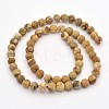 Natural Picture Jasper Beads Strands G-D659-8mm-2