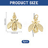 6Pcs Brass Pendants KK-CA0003-84-2