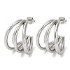 Non-Tarnish 304 Stainless Steel Stud Earrings EJEW-Z026-12P-1