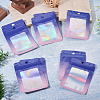 60Pcs Rectangle Glitter Holographic Plastic Resealable Packaging Bags ABAG-TA0001-97A-01-4