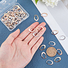 Unicraftale 60 Pcs 3 Colors 304 Stainless Steel Linking Rings STAS-UN0021-77-2