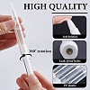 60Pcs Transparent PP Twist Pens MRMJ-AR0001-31-3