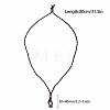 Adjustable Braided Waxed Cord Macrame Pouch Necklace Making MAK-WH0008-02B-2