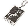 Non-Tarnish 304 Stainless Steel Tarot Pendant Necklaces NJEW-A026-01P-09-2