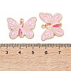 Breast Cancer Awareness Ribbon Zinc Alloy Enamel Pendants ENAM-I079-02G-02-3