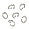 Tarnish Resistant Oval 304 Stainless Steel Open Jump Rings X-STAS-R067-01-1