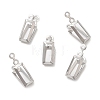 Non-Tarnish 316 Stainless Steel Pendant Cabochon Settings X-STAS-C077-03P-1