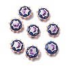 Baking Paint Glass Enamel Beads LAMP-K039-34E-1