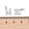 SHEGRACE Brass Micro Pave Clear Cubic Zirconia Pendants XGRQ29805-394P-M-3