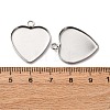 304 Stainless Steel Pendant Cabochon Settings STAS-D379-09C-P-3