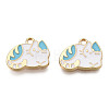 Alloy Enamel Pendants ENAM-T009-45C-RS-2