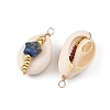 Natural Shell & Gemstone Pendants PALLOY-JF05916-01-2