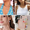 80Pcs 4 Style Transparent Glass Pendants PALLOY-YW00153-6