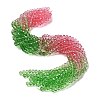 Transparent Painted Glass Beads Strands LS-DGLA-A034-T6mm-A18-1