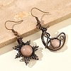 Natural Sunstone Dangle Earrings G-H359-07R-06-2