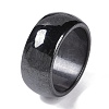 Magnetic Synthetic Hematite Finger Ring RJEW-A047-02F-1