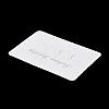 Rectangle Paper Hair Clip Display Cards AJEW-A052-09-4