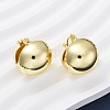 Brass Hoop Earrings X-EJEW-D273-01G-3