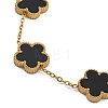 Ion Plating(IP) Resin Flower Link Chain Bracelet BJEW-H602-02G-02A-2