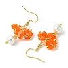 Glass Dangle Earrings EJEW-MZ00320-05-4