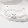 Easter Adjustable Alloy Enamel Link Polyester Cord Braided Bracelets WGB2890-01-1