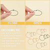 60Pcs 15 Style Ion Plating(IP) 316L Surgical Stainless Steel Hoop Earring Findings STAS-DC0004-90-4
