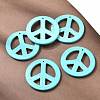 Synthetic Howlite Big Pendants TURQ-GP204-1-3
