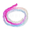 Transparent Painted Glass Beads Strands X1-DGLA-A034-T2mm-A14-5