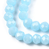 Electroplate Glass Beads Strands EGLA-A034-P1mm-A04-2