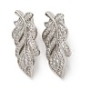 Brass Micro Pave Cubic Zirconia Twister Clasps KK-K422-03P-1