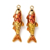 304 Stainless Steel Enamel Pendants STAS-Z193-13G-04B-1