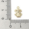 Brass Micro Pave Cubic Zirconia Charms KK-C043-02G-3