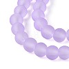 Baking Paint Transparent Glass Bead Strands GLAA-S031-6mm-25-3