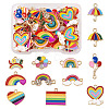 DIY Rainbow Color Pride Jewelry Making Finding Kit DIY-TA0004-73-10