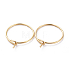 316 Surgical Stainless Steel Hoop Earrings Findings STAS-K146-039-45mm-G01-1