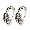 316 Surgical Stainless Steel Hoop Earrings EJEW-D096-13K-AS-1