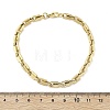 304 Stainless Steel Lock Link Chain Bracelets for Women Men BJEW-F488-03G-5