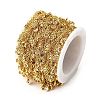 Brass Cubic Zirconia Cable Chains CHC-H112-02G-03-2
