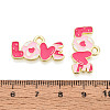 Valentine's Day Alloy Enamel Pendants ENAM-T023-19B-3