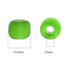 6000Pcs 5 Colors Frosted Opaque Glass Seed Beads SEED-YW0001-17-2