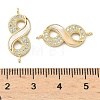 Natural Shell Infinity Links Connector Charms KK-A282-03B-G-3