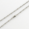 304 Stainless Steel Ball Chain Necklace Making NJEW-R225-04-2