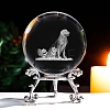 Inner Carving 12 Chinese Zodiac Signs Glass Crystal Ball Diaplay Decoration PW-WG32D61-21-1