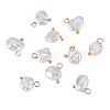 10Pcs 2 style Nuggets Natural Baroque Keshi Pearl Pendants PALLOY-TAC0304-3