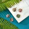 5Pcs Eco-Friendly Brass Micro Pave Cubic Zirconia Charms ZIRC-SZ0003-71-4