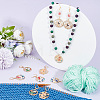 Alloy Enamel Pendant Locking Stitch Markers HJEW-AB00168-4